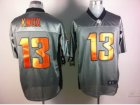Nike NFL Chicago Bears #13 Johnny Knox grey jerseys[Elite shadow]