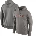 Minnesota Vikings Nike Circuit Wordmark Essential Performance Pullover Hoodie Gray