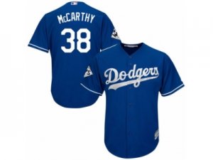 Youth Majestic Los Angeles Dodgers #38 Brandon McCarthy Replica Royal Blue Alternate 2017 World Series Bound Cool Base MLB Jersey