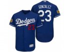 Mens Los Angeles Dodgers #23 Adrian Gonzalez 2017 Spring Training Flex Base Authentic Collection Stitched Baseball Jersey