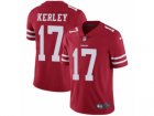 Mens Nike San Francisco 49ers #14 Jeremy Kerley Vapor Untouchable Limited Red Team Color NFL Jersey