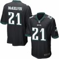 Mens Nike Philadelphia Eagles #21 Leodis McKelvin Game Black Alternate NFL Jersey