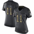 Women's Nike Baltimore Ravens #11 Kamar Aiken Limited Black 2016 Salute to Service NFL Jersey