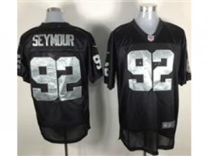 Nike NFL Oakland Raiders #92 Richard Seymour Black Elite