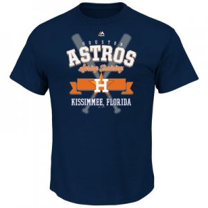 MLB Men\'s Houston Astros Majestic 2016 Heart and Soul Spring Training T-Shirt - Navy