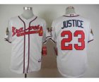 mlb jerseys atlanta braves #23 justice white[justice]