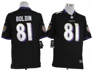 Nike NFL Baltimore Ravens #81 Anquan Boldin Black Game Jerseys