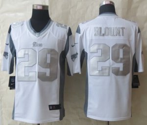 Nike New England Patriots #29 Blount Platinum White Jerseysï¼ˆGameï¼‰