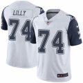 Youth Nike Dallas Cowboys #74 Bob Lilly Limited White Rush NFL Jersey
