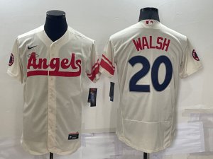 Angels #20 Jared Walsh Cream Nike 2022 City Connect Flexbase Jersey