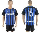 2017-18 Inter Milan 15 VIDIC Home Soccer Jersey
