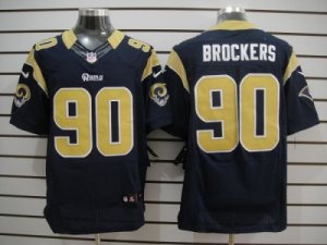 Nike NFL st. louis rams #90 brockers dk.blue Elite jerseys