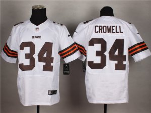 Nike Cleveland Browns #34 Isaiah Crowell White Jerseys(Elite)