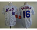 mlb jerseys new york mets #16 gooden white(blue strip)