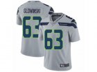 Mens Nike Seattle Seahawks #63 Mark Glowinski Vapor Untouchable Limited Grey Alternate NFL Jersey