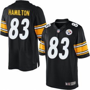 Mens Nike Pittsburgh Steelers #83 Cobi Hamilton Limited Black Team Color NFL Jersey