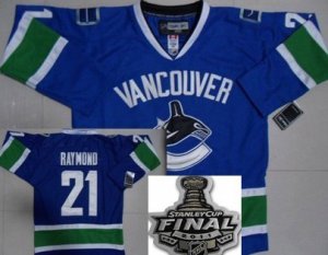 nhl vancouver canucks #21 raymdnd blue[2011 stanley cup]