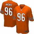 Men's Nike Chicago Bears #96 Akiem Hicks Game Orange Alternate NFL Jersey