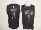 nba chicago bulls #1 rose black(full black)