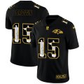 Nike Ravens #15 Marquise Brown Black Jesus Faith Edition Limited Jersey