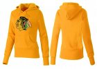 NHL Women Chicago Blackhawks Logo Pullover Hoodie 24