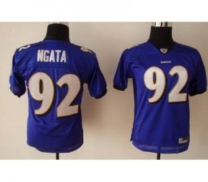 baltimore ravens #92 youth ngata purple