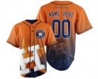 Houston Astros Big Logo Print Mens All Stitched Customized Jersey