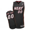 Customized Miami Heat Jersey Revolution 30 Black Road Basketball