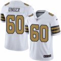 Mens Nike New Orleans Saints #60 Max Unger Limited White Rush NFL Jersey