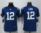 Nike Colts #12 Andrew Luck Blue Women Vapor Untouchable Limited Jersey