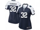 Women Nike Dallas Cowboys #32 Orlando Scandrick Game Navy Blue Throwback Alternate NFL Jersey