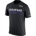 Mens Baltimore Ravens Nike Practice Legend Performance T-Shirt Black