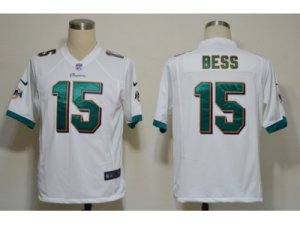 Nike NFL Miami Dolphins #15 Davone Bess White Game Jerseys