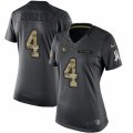 Women's Nike Arizona Cardinals #4 Ryan Quigley Limited Black 2016 Salute to Service NFL Jersey