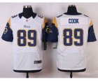 Nike NFL st. louis rams #89 cook white jerseys[Elite]