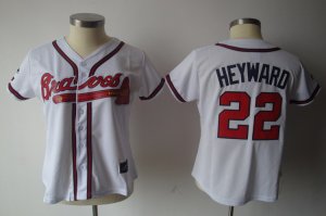 MLB Women Jerseys Atlanta Braves #22 Heyward white