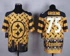 Nike Pittsburgh Steelers #75 Joe Greene yellow Jerseys(Style Noble Fashion Elite)