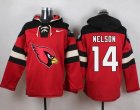Nike Arizona Cardinals #14 J.J. Nelson Red Player Pullover NFL Hoodie
