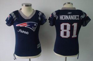 women nfl new england patriots #81 HERNANDEZ BLUE(2012 new)