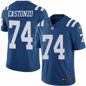 Youth Nike Indianapolis Colts #74 Anthony Castonzo Limited Royal Blue Rush NFL Jersey