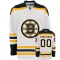 Customized Boston Bruins Jersey White Road Man Hockey