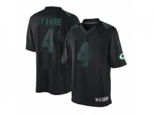 Nike jerseys green bay packers #4 favre black[Impact Limited]