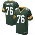 Nike Green Bay Packers #76 Mike Daniels Green Jerseys(Elite)