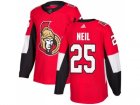 Men Adidas Ottawa Senators #25 Chris Neil Red Home Authentic Stitched NHL Jersey