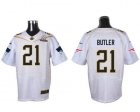 2016 Pro Bowl Nike New England Patriots #21 Malcolm Butler white jerseys(Elite)