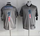 Nike Carolina Panthers #1 Cam Newton grey Jerseys(Elite USA Flag Fashion)