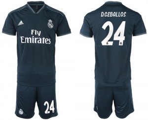 2018-19 Real Madrid 24 D.CEBALLOS Away Soccer Jersey