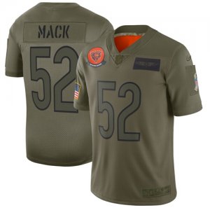 Nike Bears #52 Khalil Mack 2019 Olive Salute To Service Limited Jersey