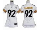 Nike Women NFL Pittsburgh Steelers #92 James Harrison white Jerseys