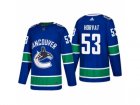 Mens adidas Vancouver Canucks #53 Bo Horvat 2017-2018 Season Home Jersey